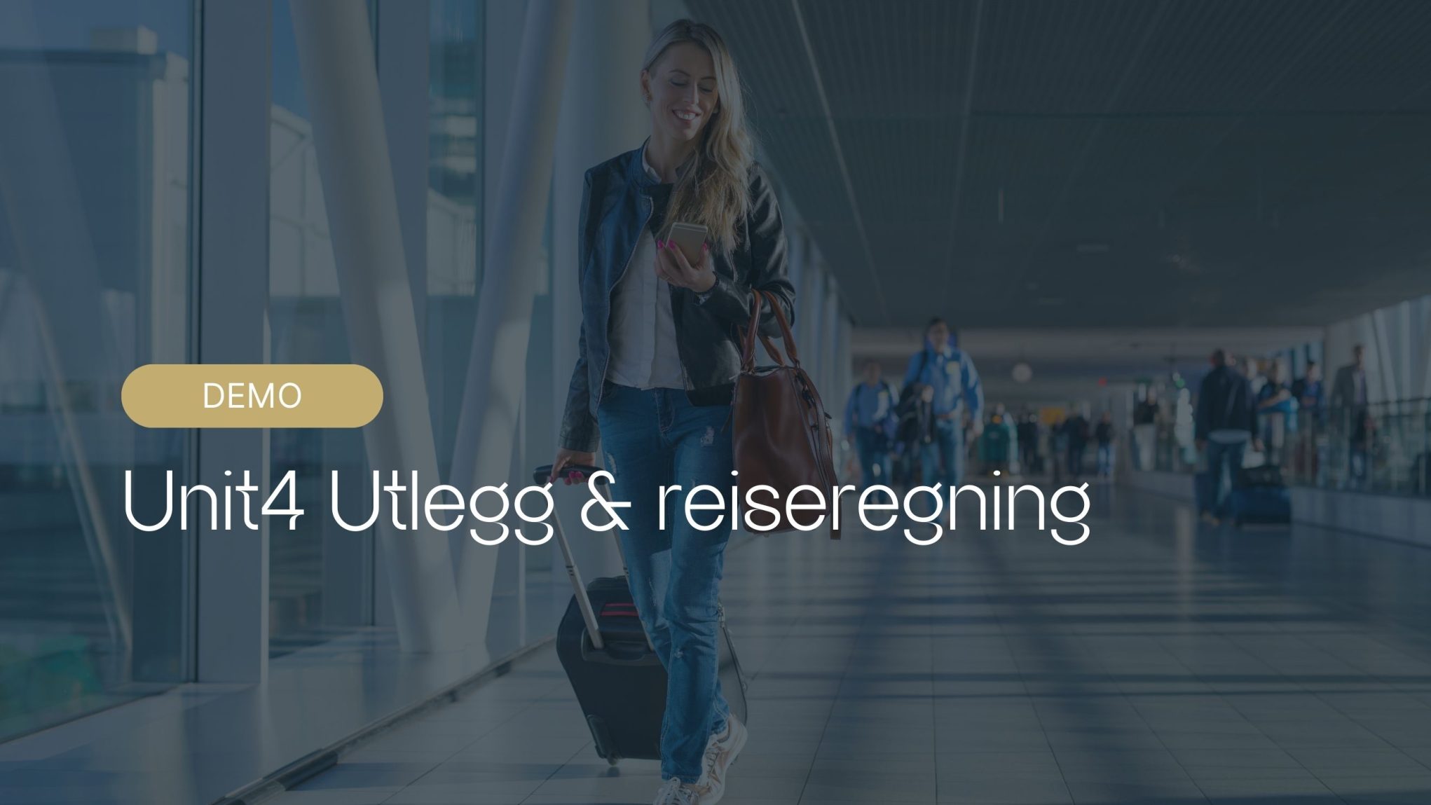 Demo av Unit4 travel & expenses - modul for utlegg og reiseregning