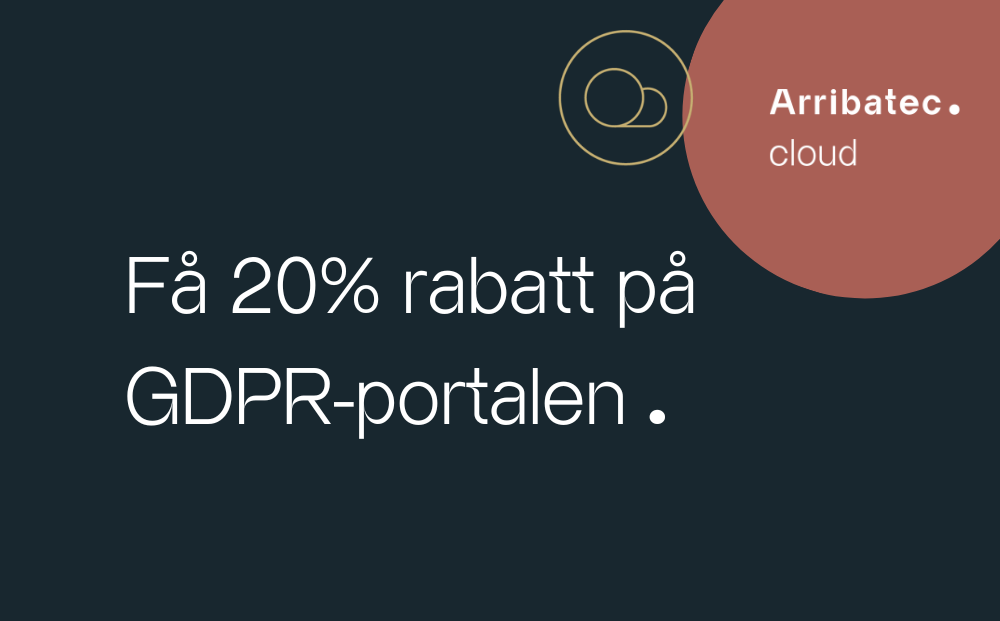 Kampanje - Få 20% rabatt på GDPR-portalen