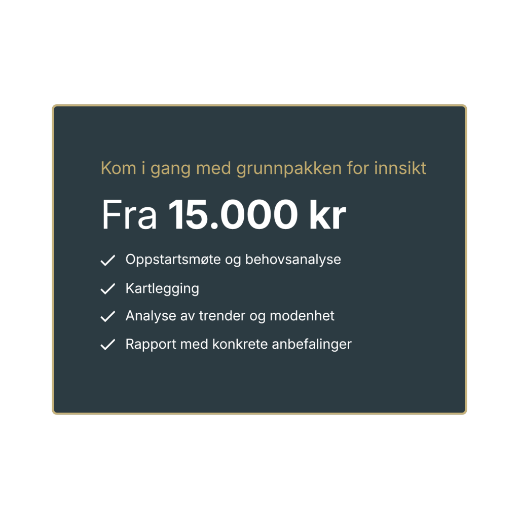 Mange virksomheter ønsker å ta i bruk kunstig intelligens, men mangler et tydelig bilde av hvor de står i dag.