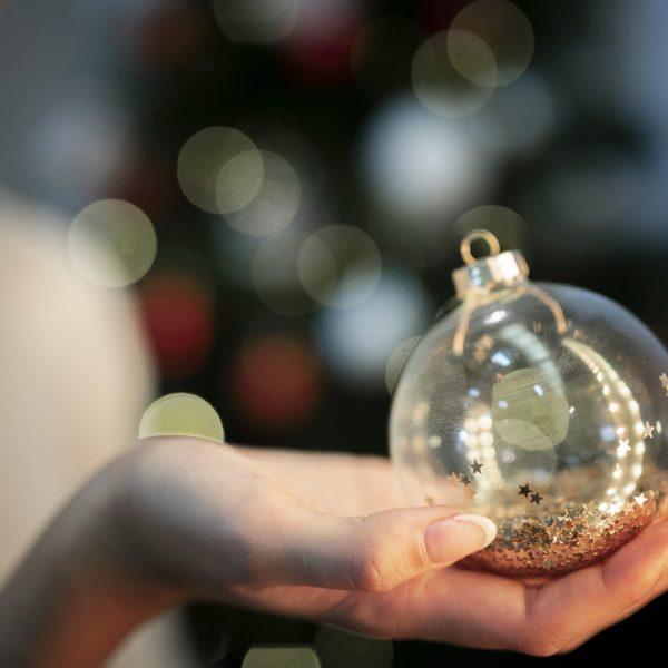 front-view-shiny-christmas-tree-globe-decoration